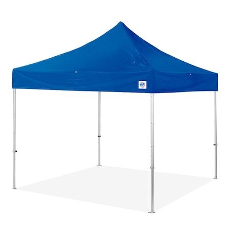 E-Z Up Endeavor Shelter, 10' W x 10' L, Gray Aluminum Frame, Blue Vinyl Top ENDGKVVP10BL